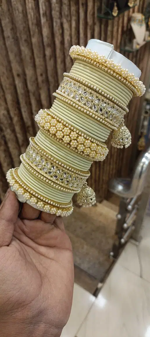 Metal Color Bridal Chuda Bangles 2 Wholesale Price In Surat
